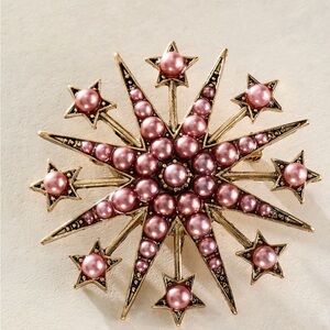 Free People Radiant Pink Star Brooch
